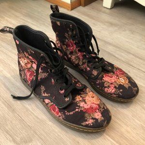 Doc Marten's Floral Canvas Shoes women's US 8